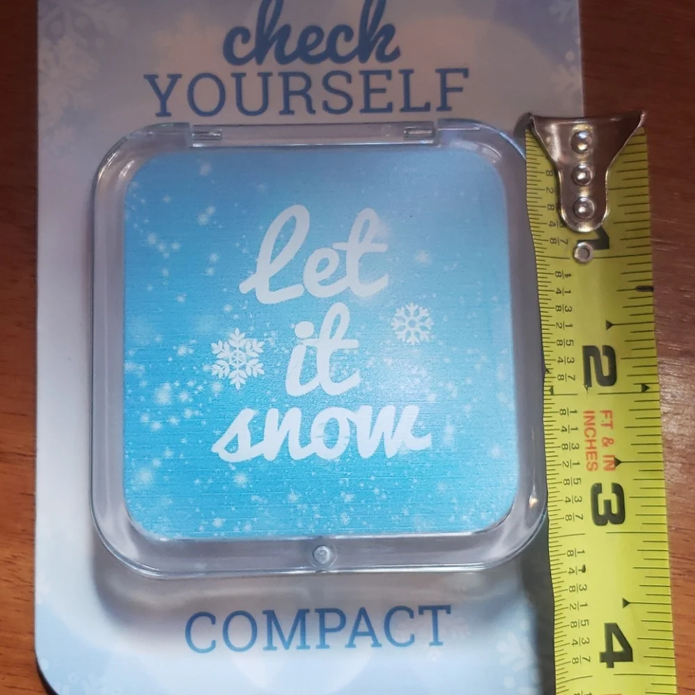 Holiday Let It Snow Compact - Picture 4 of 5